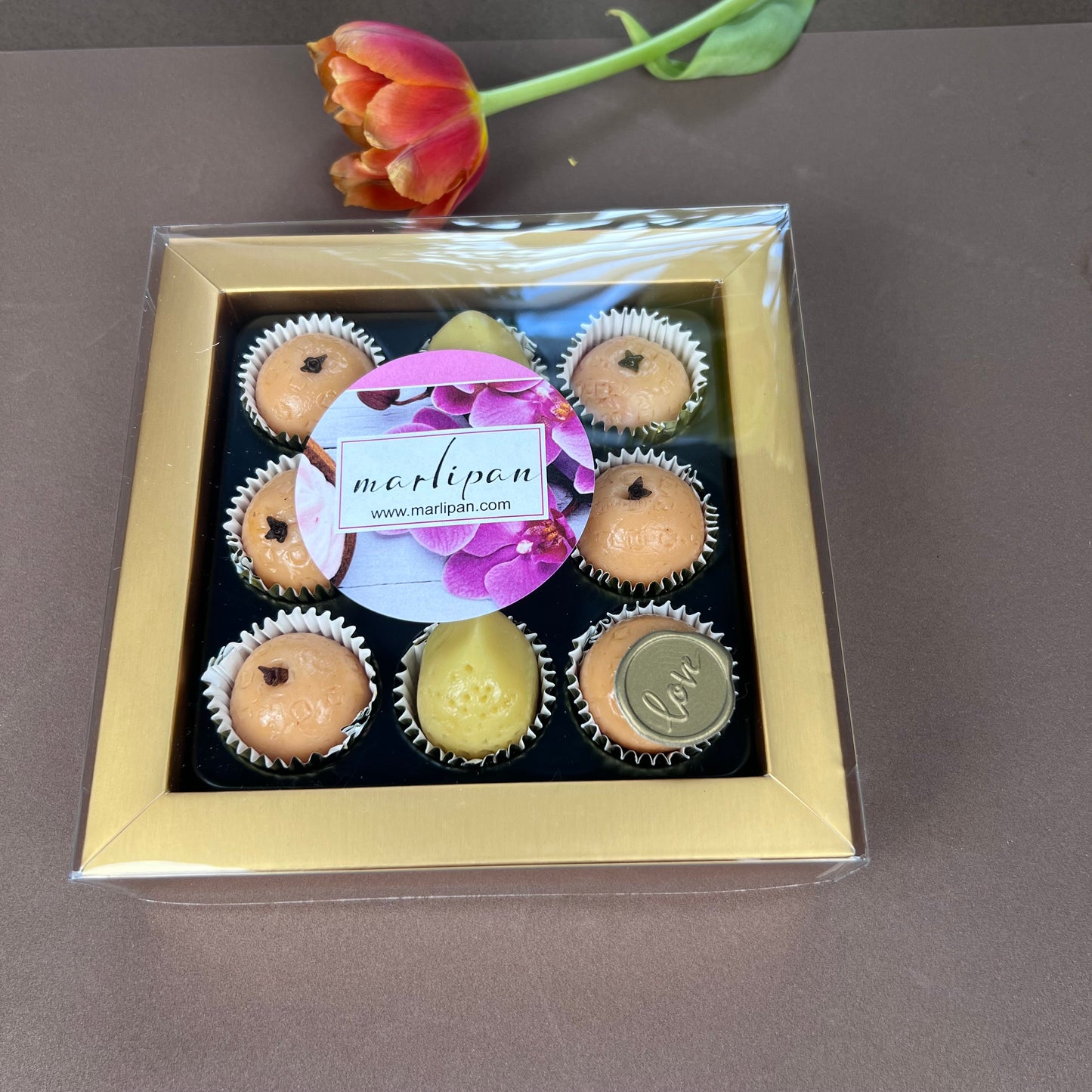 Handcrafted Marzipan Fruits - 9 Pieces