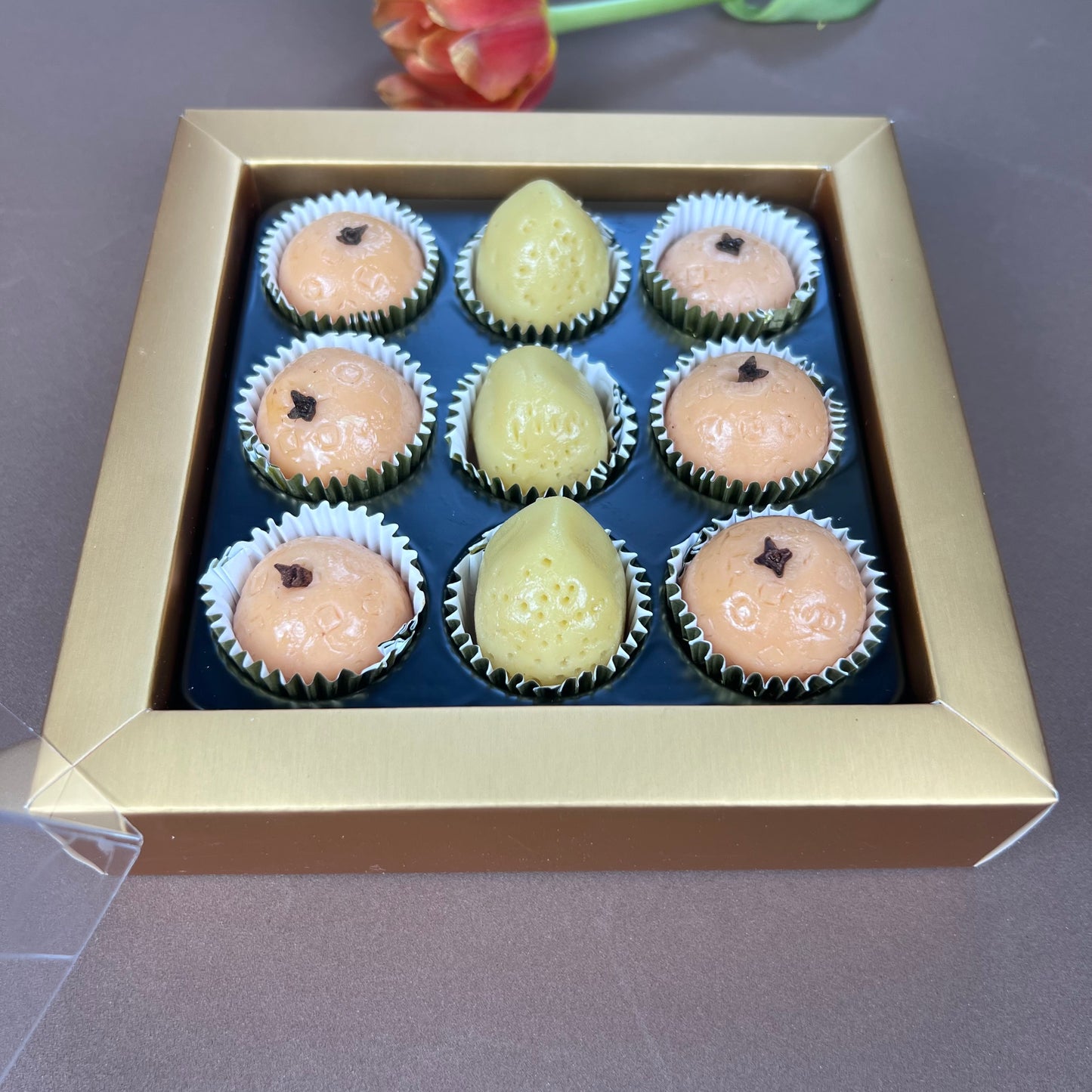 Handcrafted Marzipan Fruits - 9 Pieces